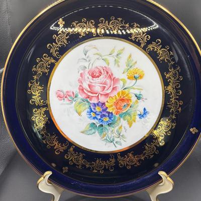 Vintage Porcelain 12” Plate Couleuvre France