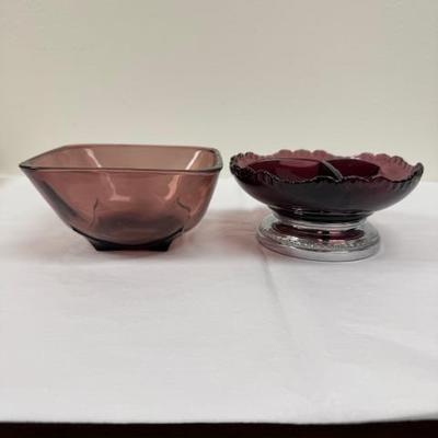 Vintage Purple Glassware