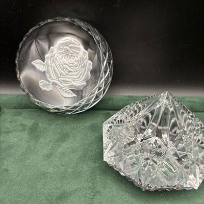 Waterford Paperweights  Two In Lot