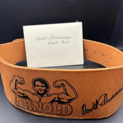 Signed Arnold Schwarzenegger Weight Belt -Total Recall