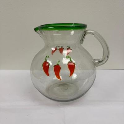 Red Chili Pepper Beverage Pitcher