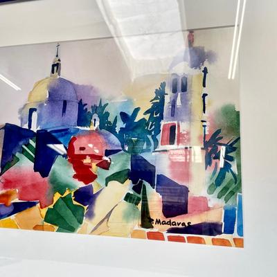 Watercolor Painting Signed D. Madaras 