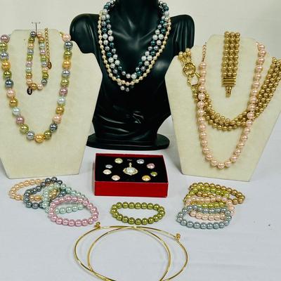 KJL Kenneth J Lane Faux Pearls / Pearl Enhancer Set