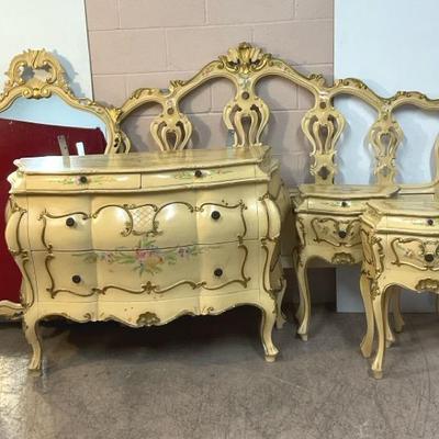 Rococo-Baroque Style Bedroom Set