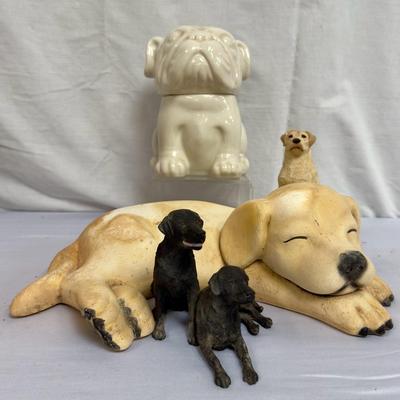 Dog Decor And Stoneware Dog Treat Jar! 