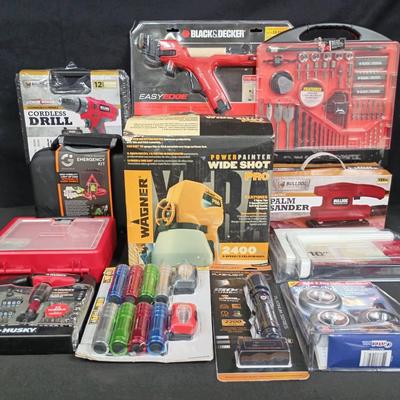 DIY & Power Tool Bundle W/ Bulldog Cordless Drill & More