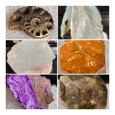 Collection Of Minerals From Africa And Russia