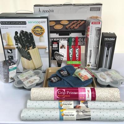 All New in Box: Griddle, Knives, Immersion Blender & More