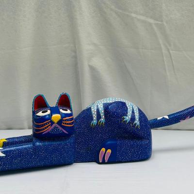 Oaxacan (Alebrije) Colorful Mexican Folk Art Cat