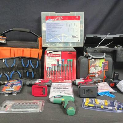 DIY Essentials & Power Tool Kit – Craftsman, Drill, Hand Tools, and More