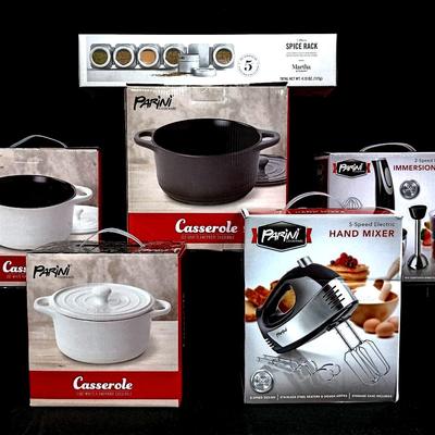 Parini Kitchen Essentials Bundle – Casserole Cookware, Mixer, Blender & More