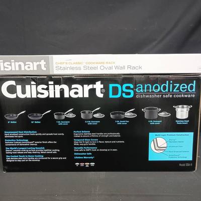 Cuisinart Chef's Classic Oval Wall Rack W/ Anonized 11pc Set