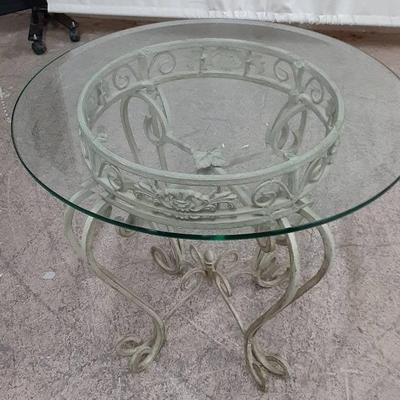 Small Side or Coffee Table w/Glasstop
