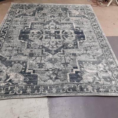 SAFAVIEH Navy/Ivory "Oregon" Rug 118.75x92.75