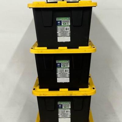 GreenMade 27 Gal. Storage Containers W/ Multi-purpose Storage Units