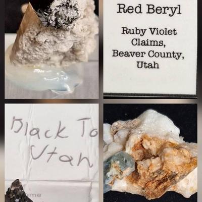 Collection Of Minerals From Utah And Pakistan
