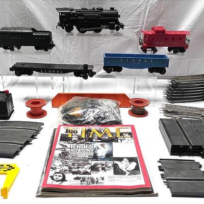 Vintage Lionel Train Set w/ Tracks, Transformer & Accessories