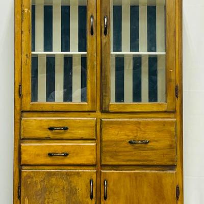 Vintage 1930s Hoosier-Style Kitchen Cabinet