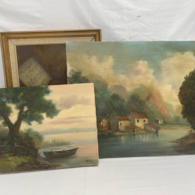 Original Signed Oil Paintings 