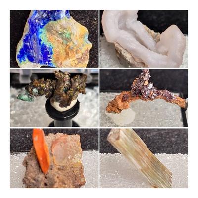 Collection Of Minerals From Arizona