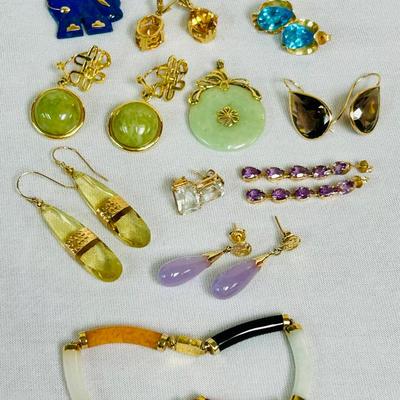 14k Gemstone Jewelry (59.85g)