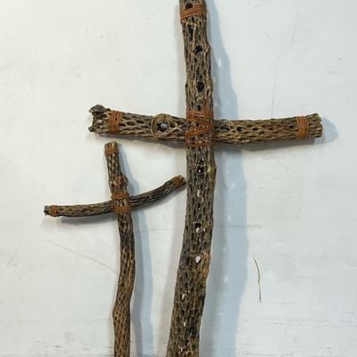 Cholla Cactus Wood Crosses