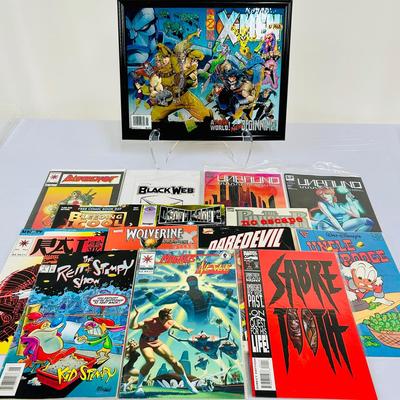 Framed Foil Art X-Men and Comics