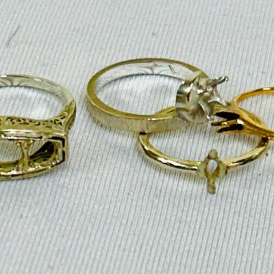 14k and 18k Scrap Rings (7.39g)
