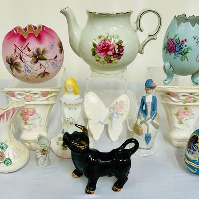 Handpainted & Transferware, Fenton, Wall Pockets and More