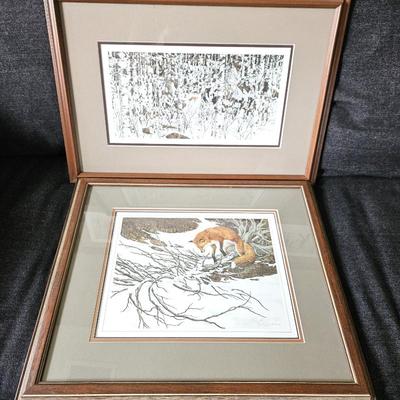  Bev Doolittle Limited Edition Prints – “Missed"” & “Woodland Encounter” – Signed & Framed Pair