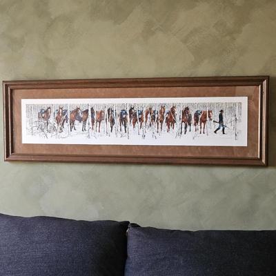 - Bev Doolittle “Hide and Seek” Framed Limited Edition Lithographic Print 5369/22553 – 57.5" x 18"