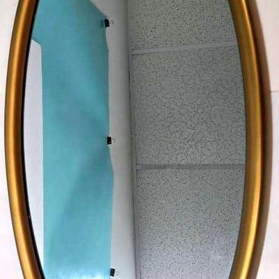 Mid-Century Oval Mirror 