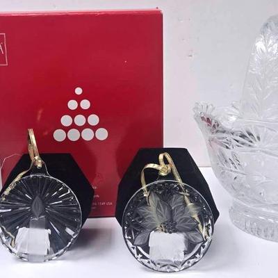 "Mikasa" Ornaments & "Imperial Rose" Basket