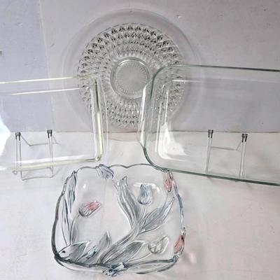 "Indiana Glass," "Mikasa," & "Pyrex" Glass Bowls