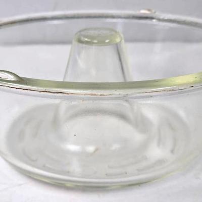 "Glasbake" 352 Clear Depression Bundt Cake