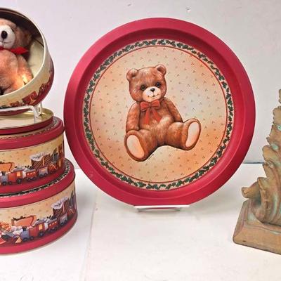 "House Of Lloyd" Tins and A Wave Bookend