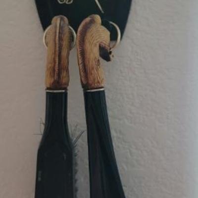 Sale Photo Thumbnail #29: Vintage shoe brush & horn