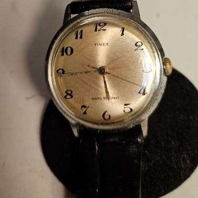 Timex Dust Resistant Watch Genuine Steerhide Band