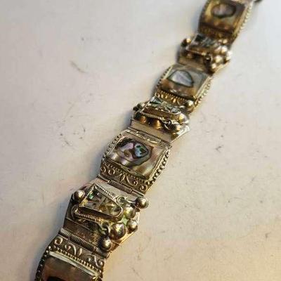 Mexican Taxco Sterling Vintage 1940s Bracelet 