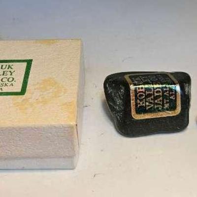 Two Pieces Of Jade From Alaska In Original Box