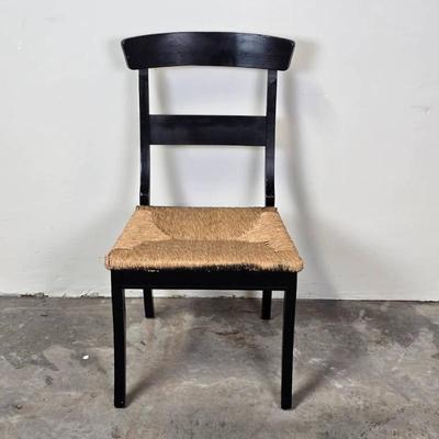 Sale Photo Thumbnail #64: Vintage Black Rush Chairs