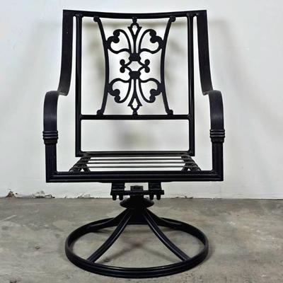Sale Photo Thumbnail #29: Pacific Bay Black Swivel Rocker Outdoor Patio Chair