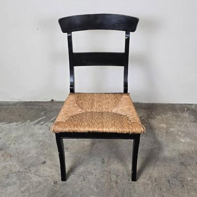 Sale Photo Thumbnail #62: Vintage Black Rush Chairs