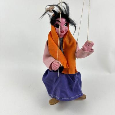 Sale Photo Thumbnail #78: Vintage Mexican Folk Art Marionette Puppet – Hand Crafted
