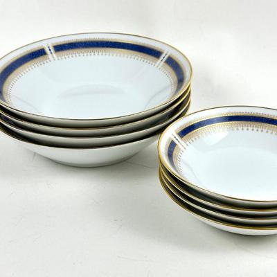 Sale Photo Thumbnail #21: Vintage Noritake Blue Dawn Bowls (Set of 8, 2 sizes)