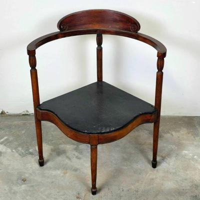 Antique Mahogany Corner Chair