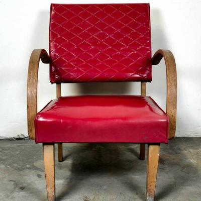 Sale Photo Thumbnail #22: Mid-Century Red Freeman Company Lounge Chair