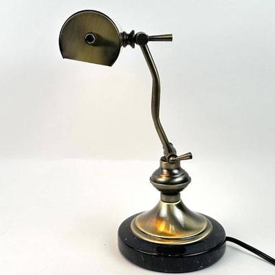 Sale Photo Thumbnail #89: Vintage Brass Bankers Piano Lamp (Adjustable Arm)