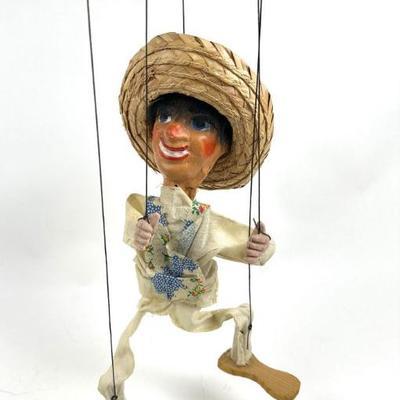 Sale Photo Thumbnail #83: Vintage Mexican Folk Art Marionette Puppet – Hand Crafted