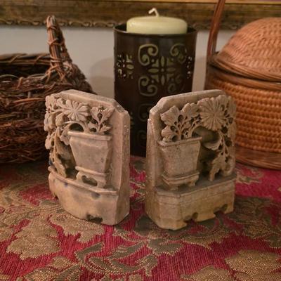 Sale Photo Thumbnail #136: Vintage Chinese soap stone carvings